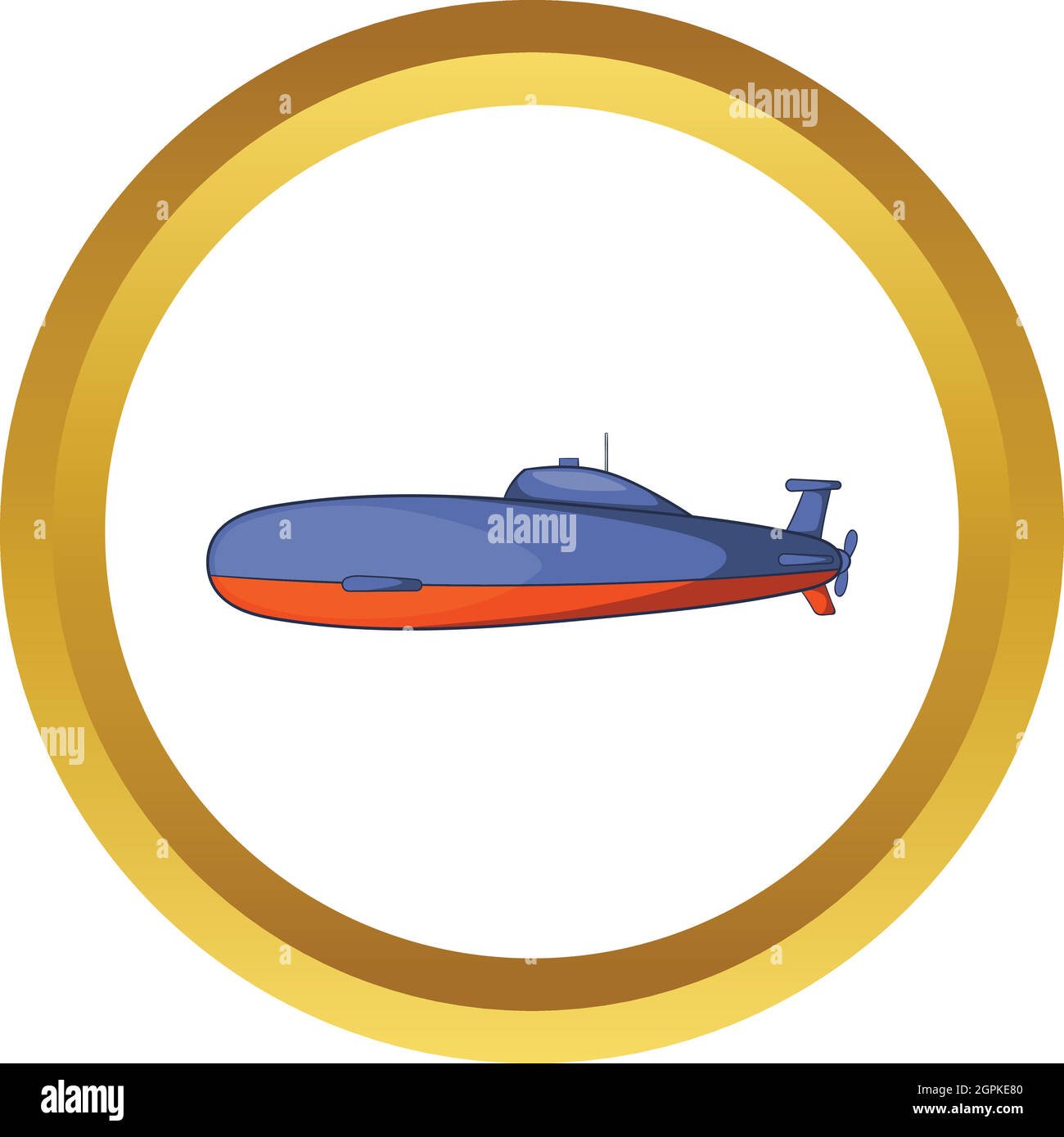 Submarine vector icon Stock Vector