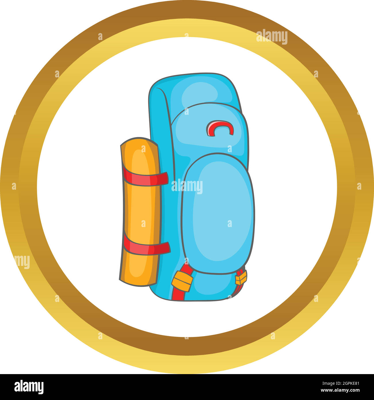 Tourist backpack vector icon Stock Vector Image & Art - Alamy