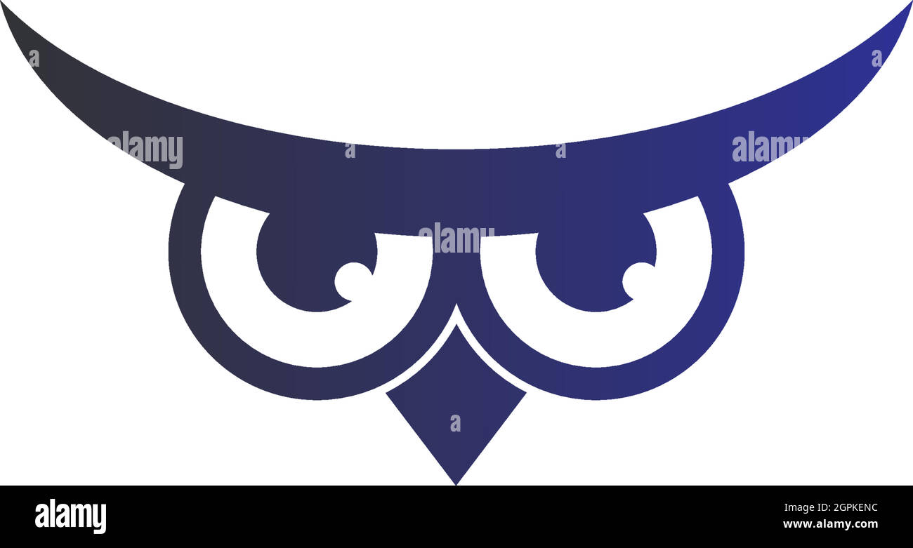 Owl logo vector icon design template Stock Vector Image & Art - Alamy