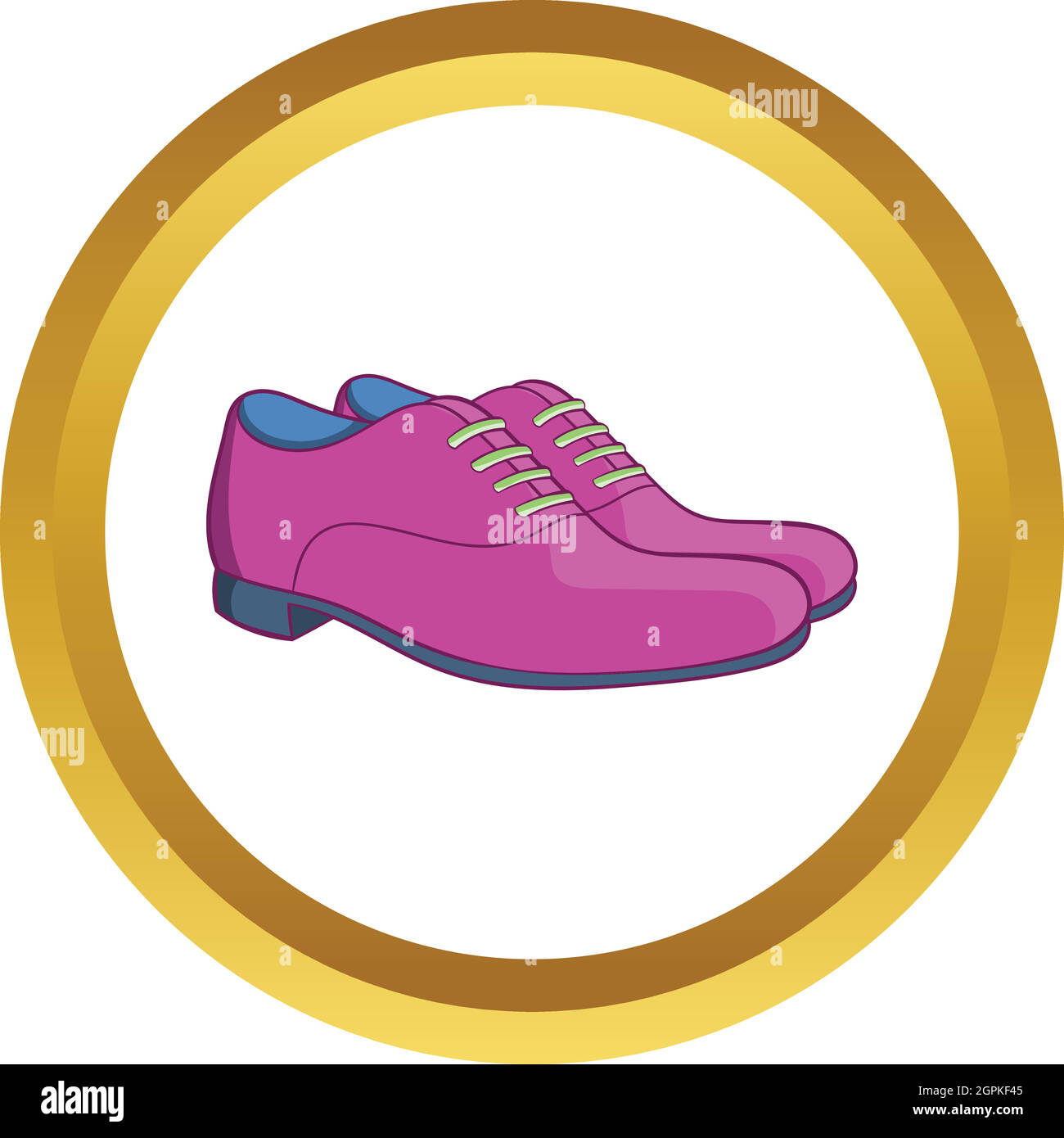 Mens classic shoes vector icon Stock Vector