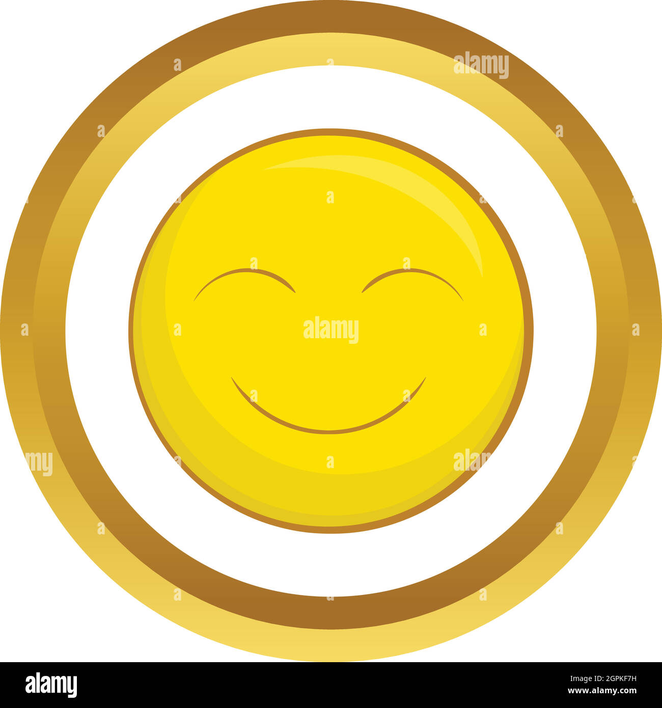 Smiley face vector icon Stock Vector