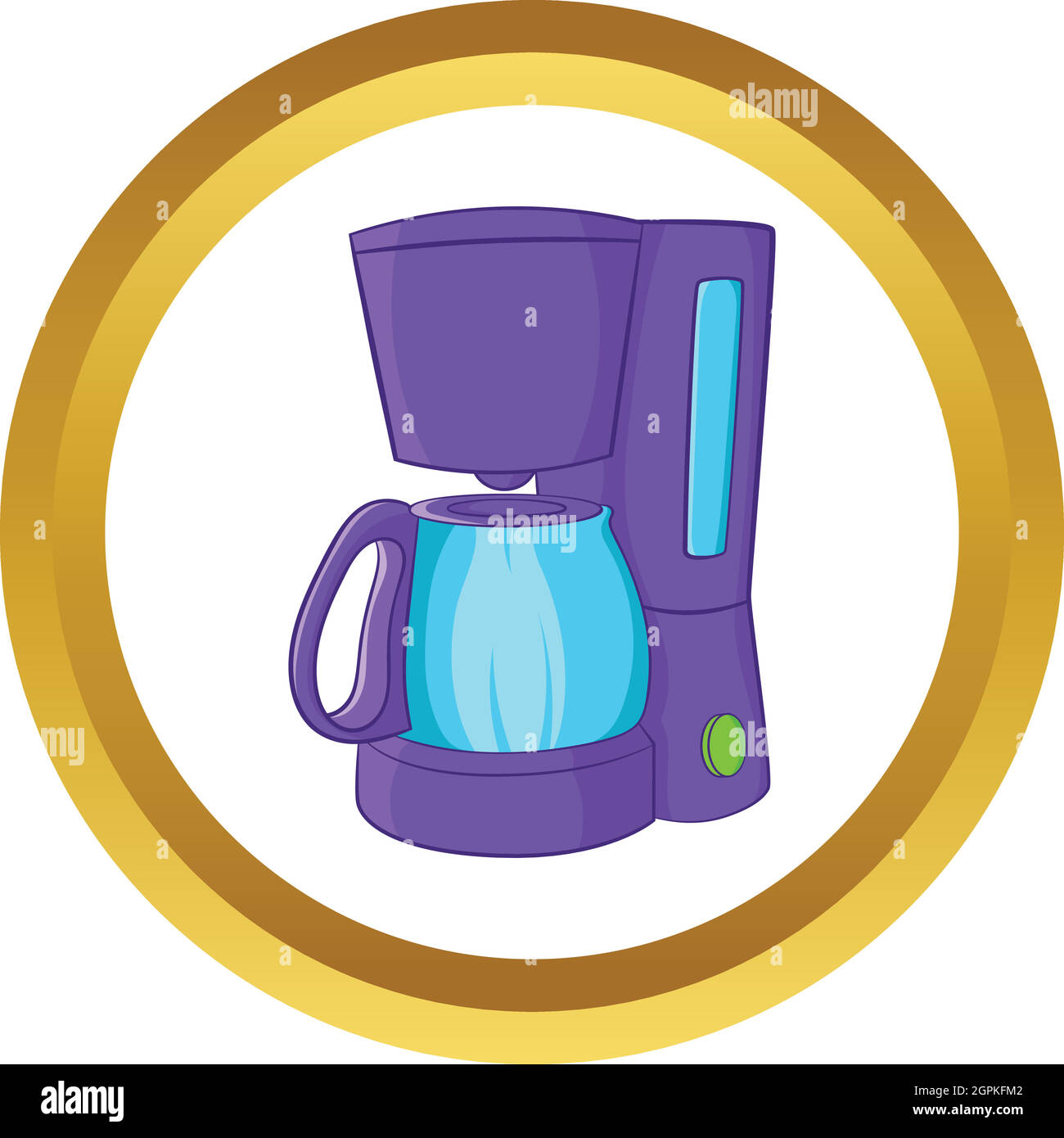 Coffee Maker Hd Transparent, Coffee Maker Purple Coffee Maker, Hand Drawn  Style, Clipart, Color PNG Image For Free Download
