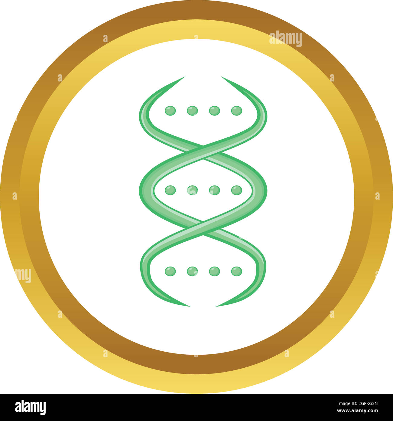 DNA strand vector icon Stock Vector