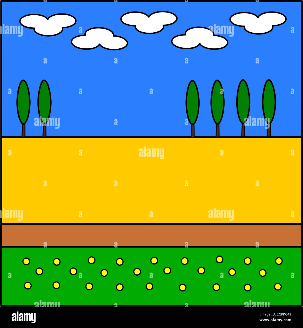 Piece of summer Stock Vector