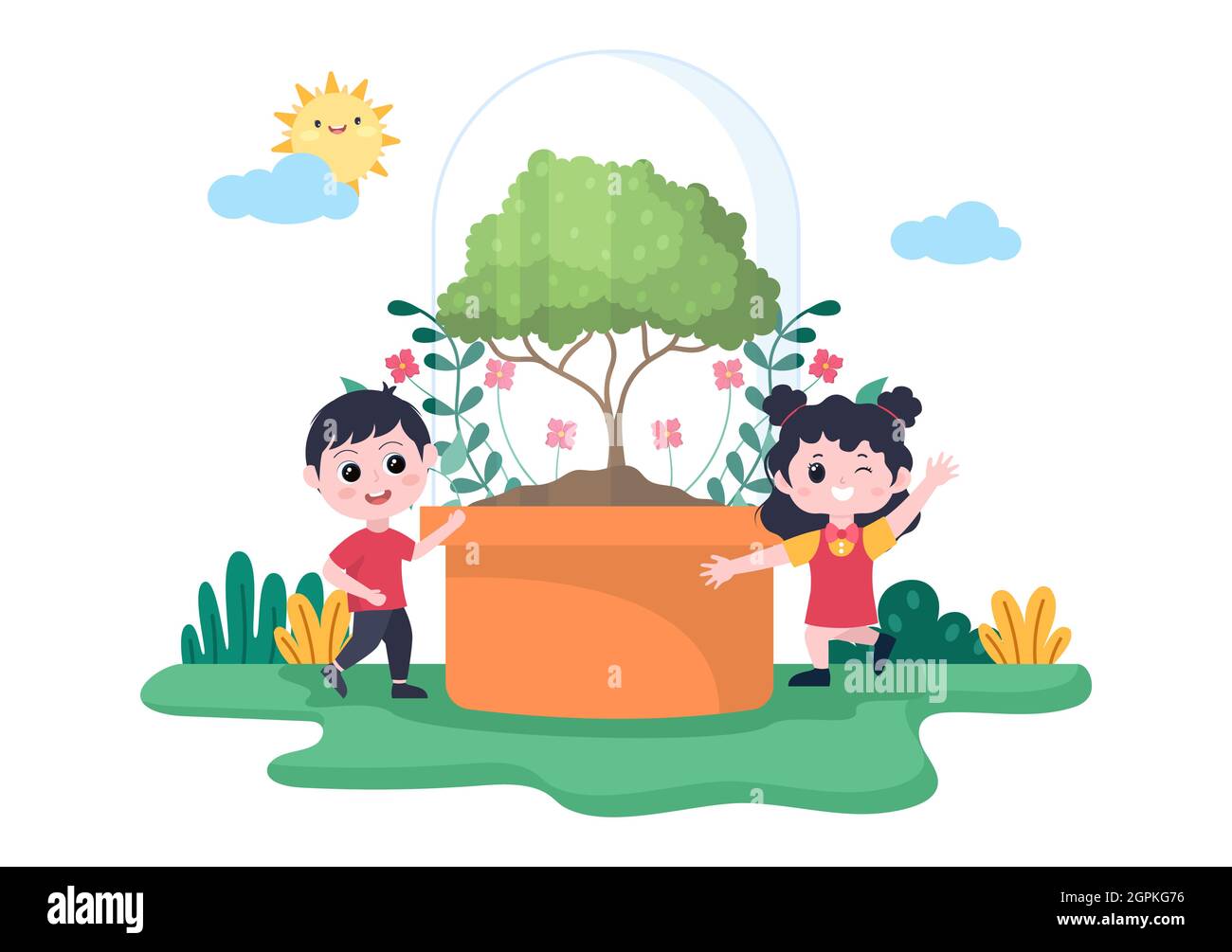 Ag Planting Cartoon Clip Art