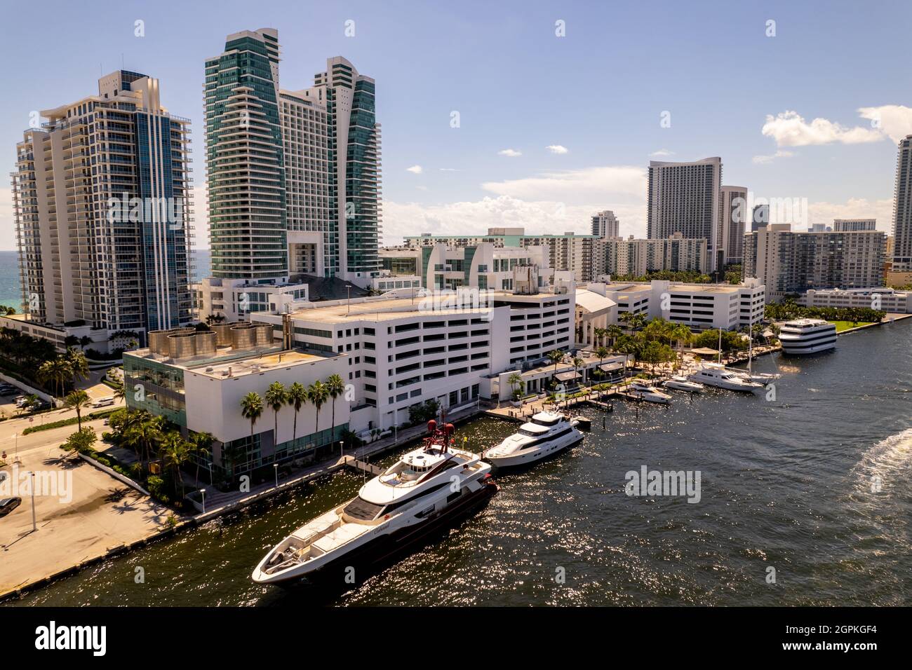 Hollywood, FL, USA September 26, 2021 Aerial photo The Diplomat