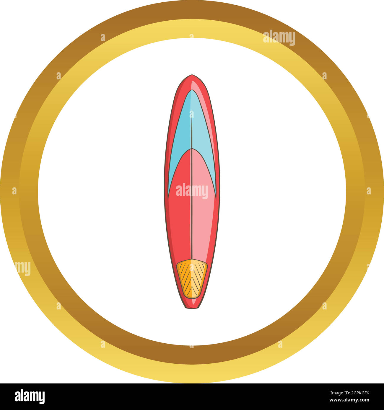 Color surfboard vector icon Stock Vector Image & Art - Alamy