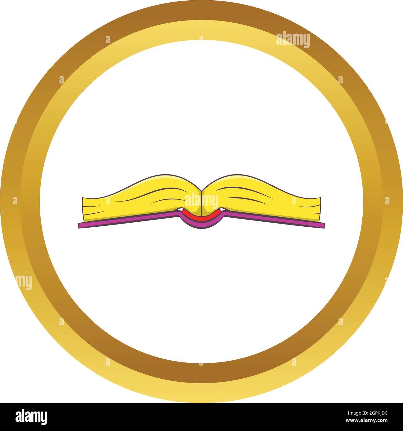 Book is open in the middle vector icon Stock Vector