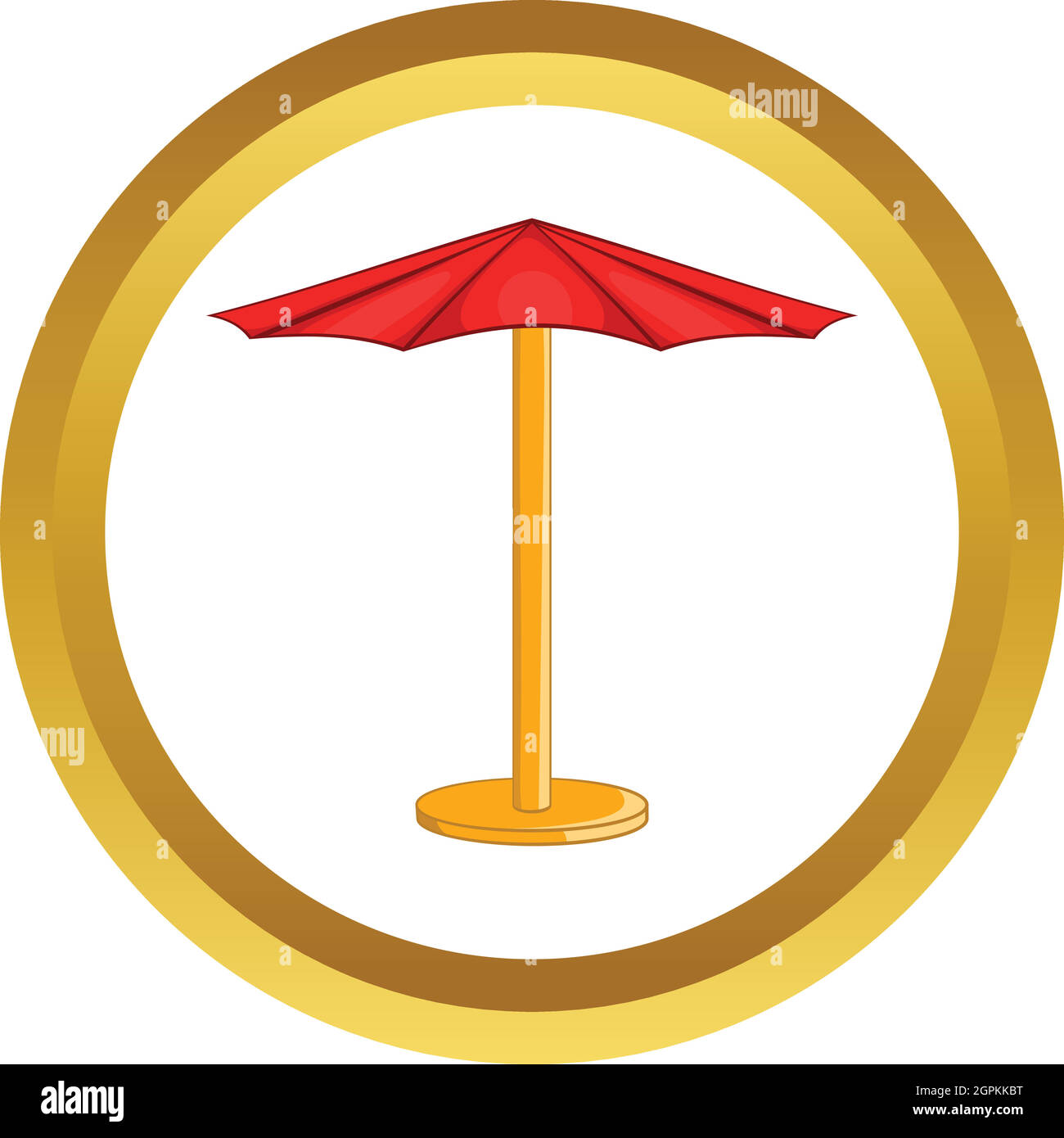 Beach umbrella vector icon Stock Vector Image & Art - Alamy