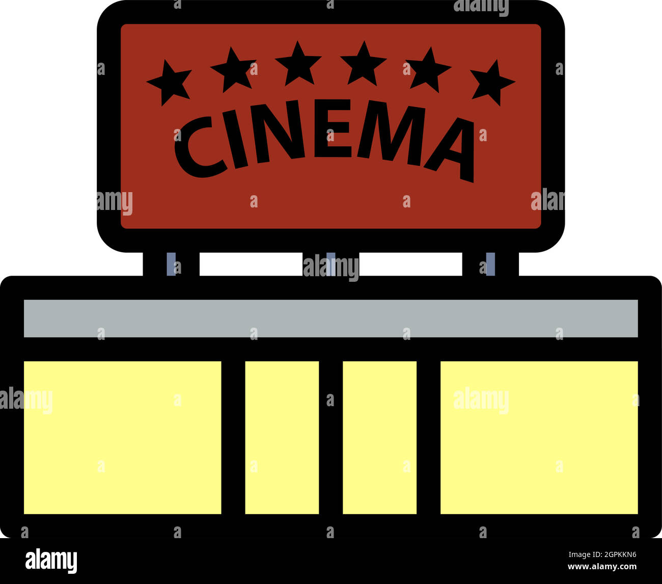 Cinema Entrance Icon Stock Vector