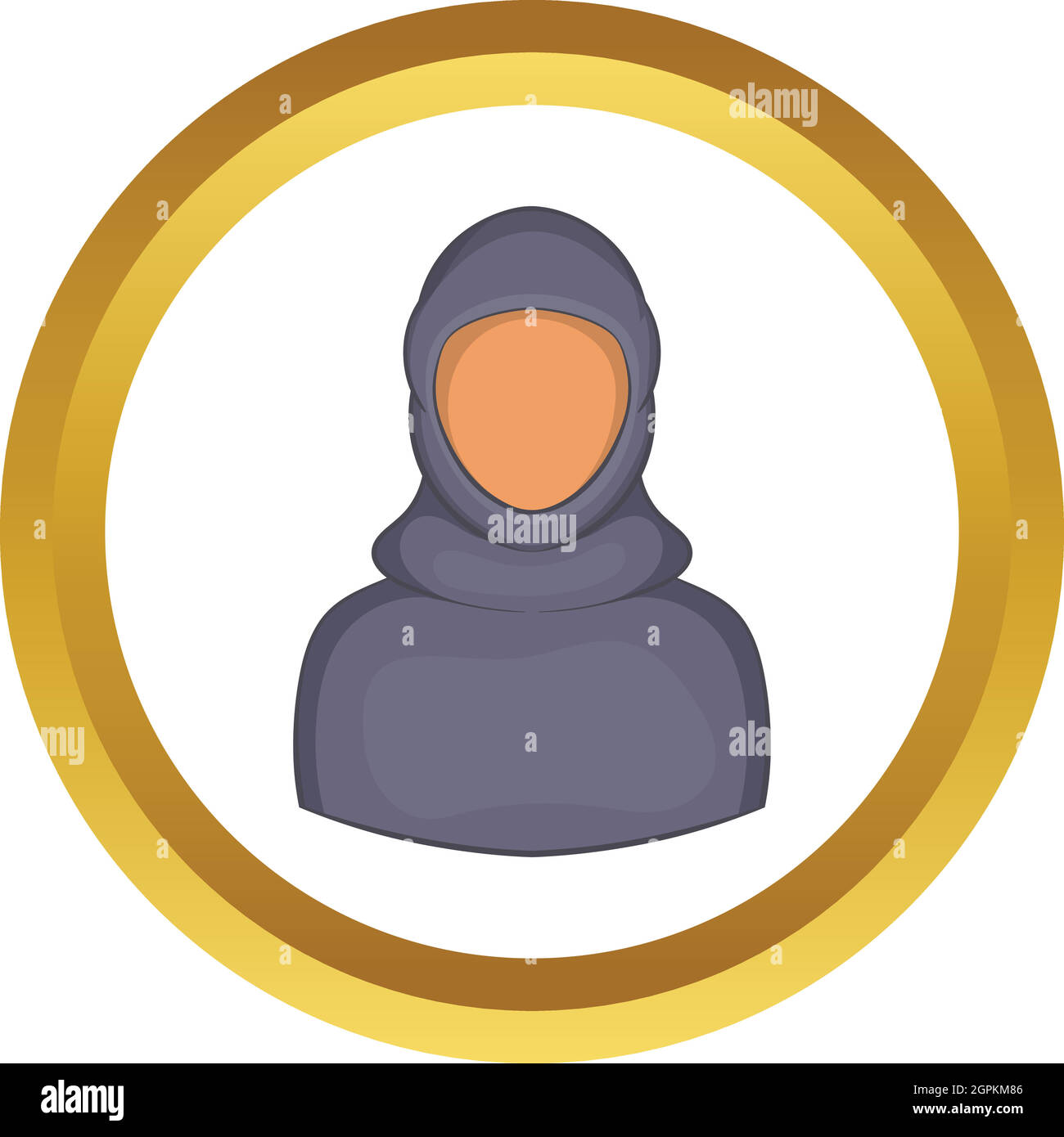Woman Arab vector icon Stock Vector