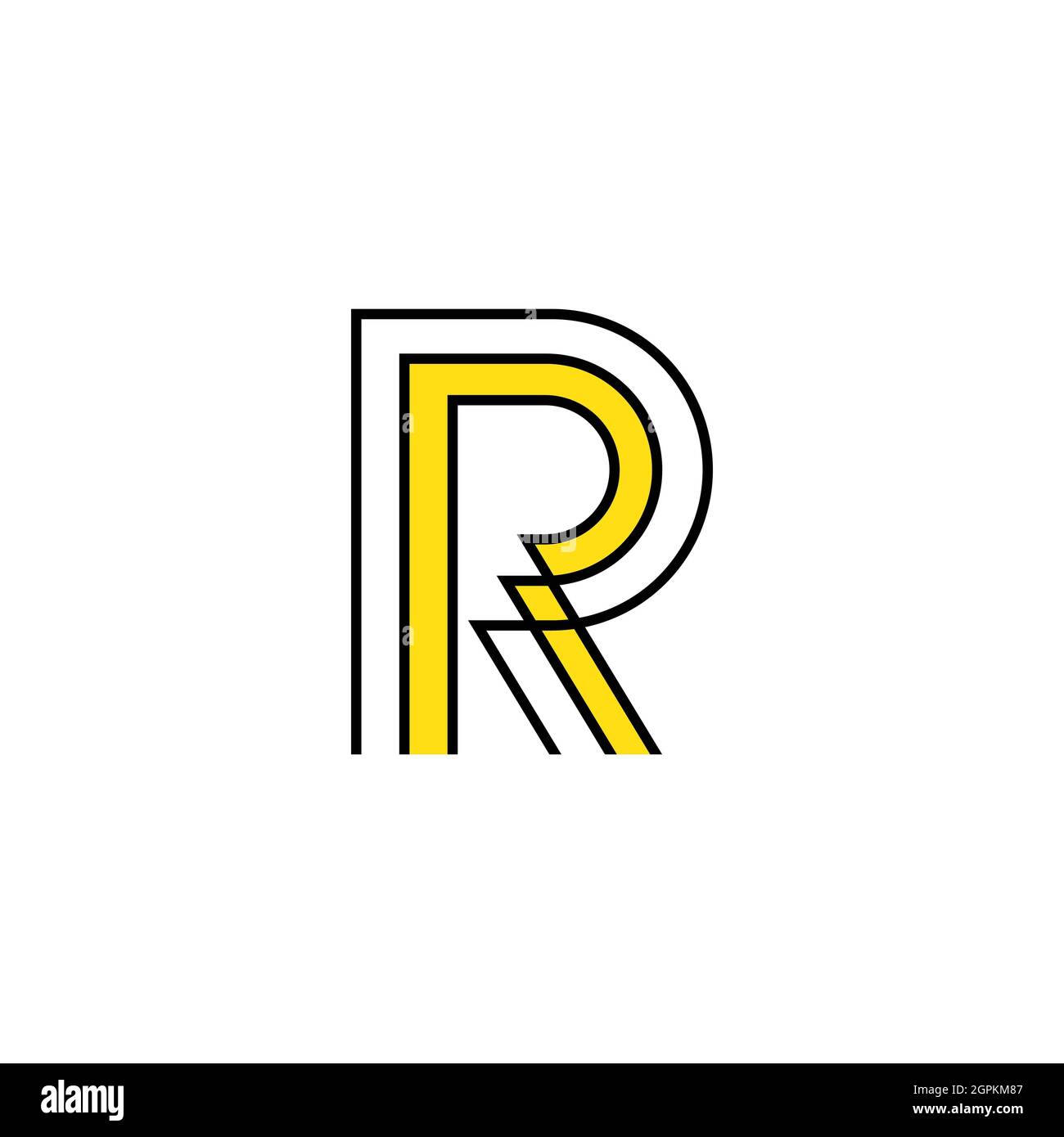 Letter r logo hi-res stock photography and images - Alamy