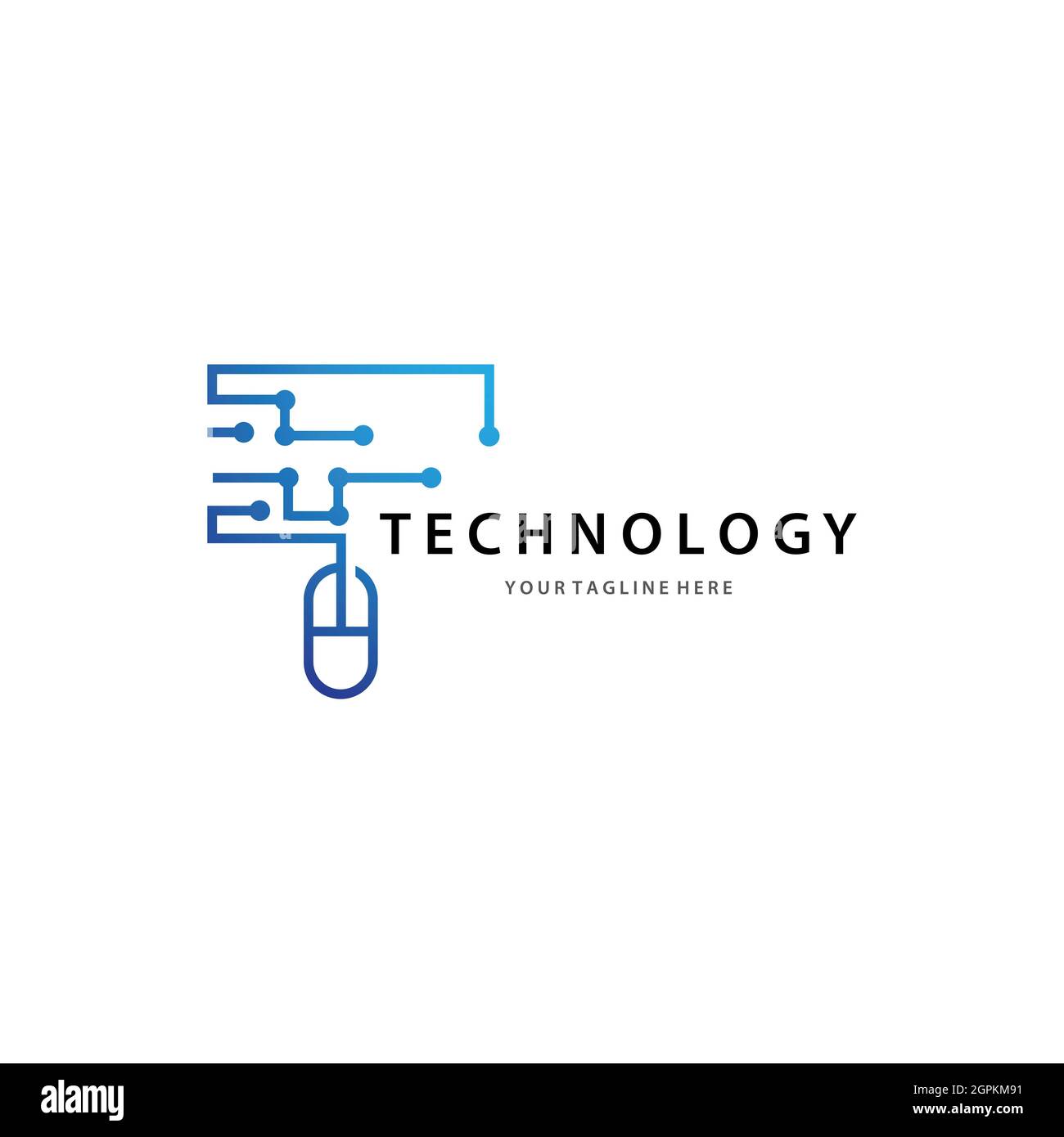 Technology logo template vector icon design Stock Photo - Alamy