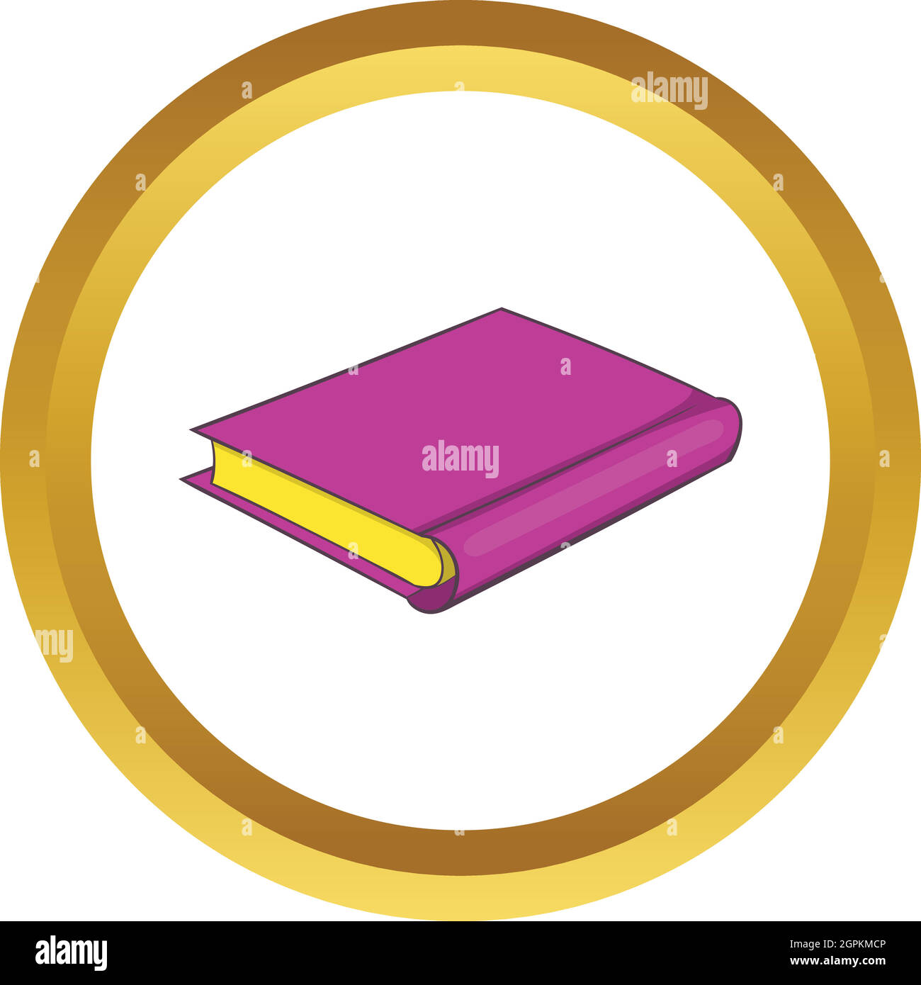 Pink book vector icon Stock Vector Image & Art - Alamy