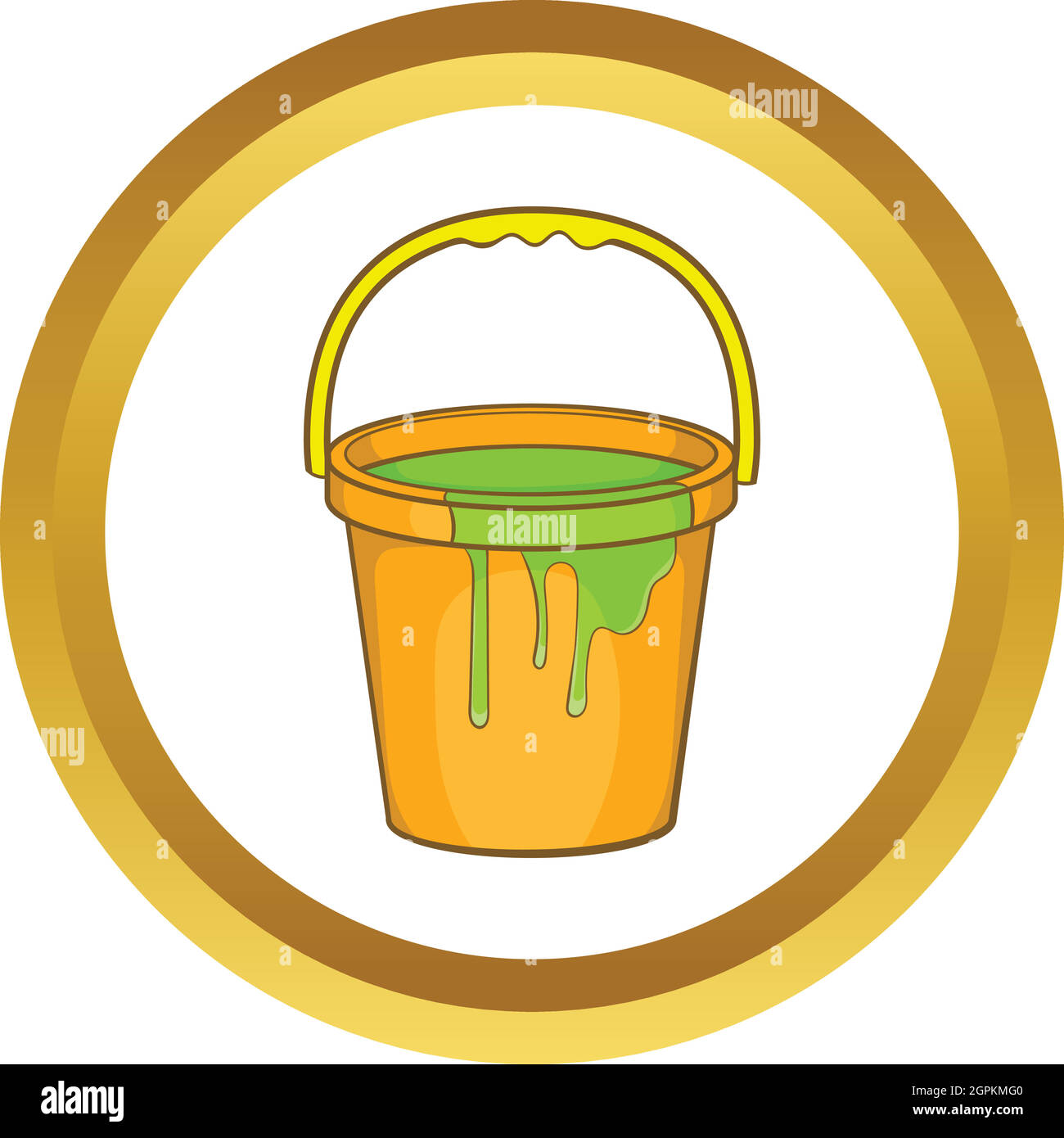Bucket of paint vector icon Stock Vector Image & Art Alamy