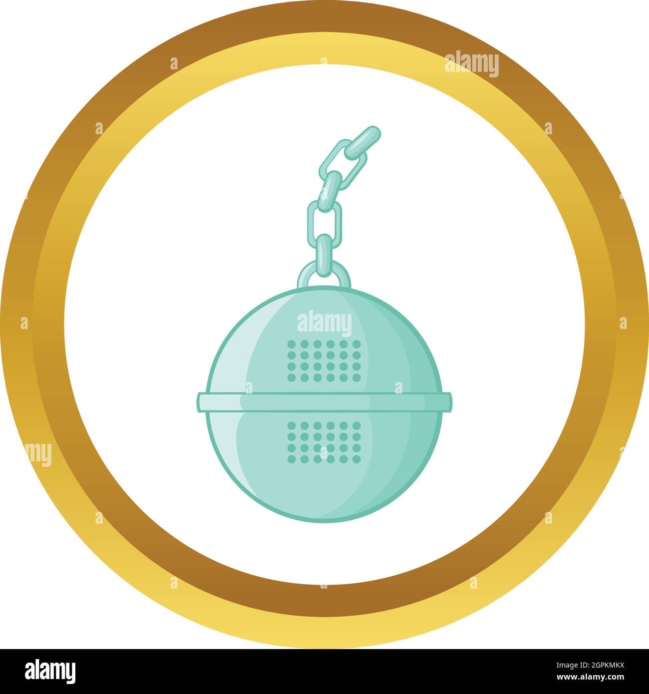 Steel strainer vector icon Stock Vector