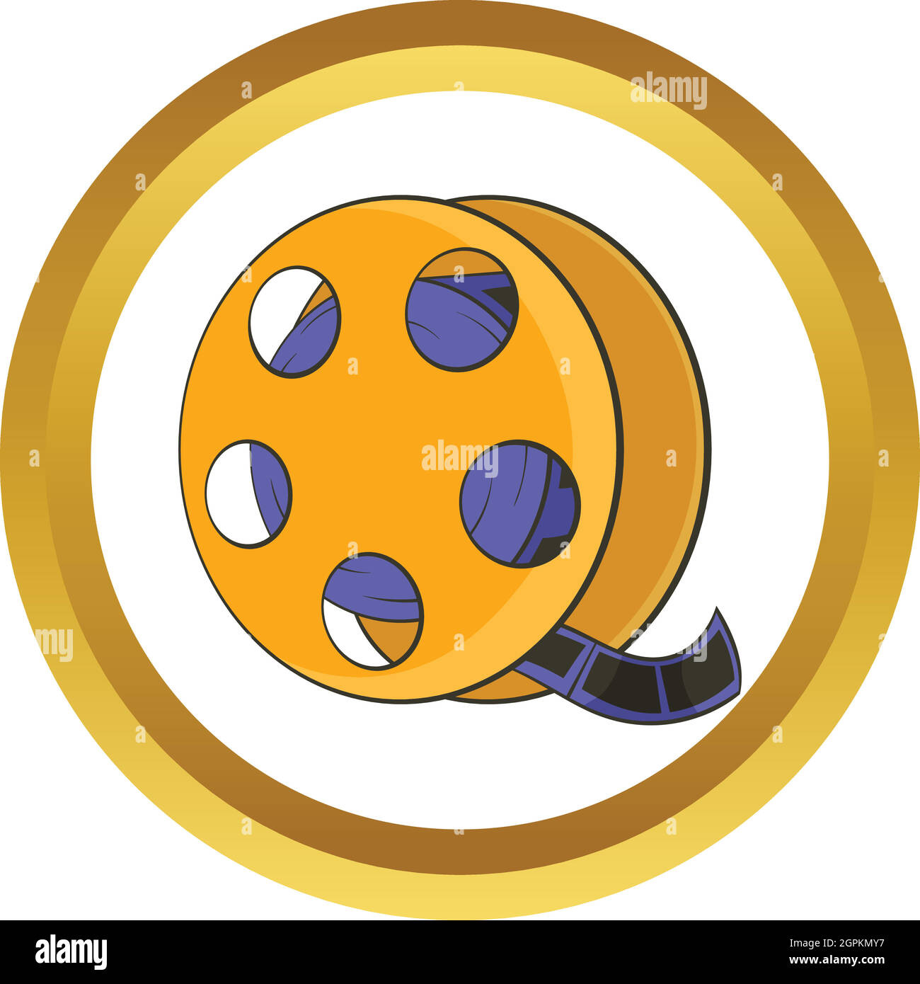 Tape with film vector icon Stock Vector Image & Art Alamy