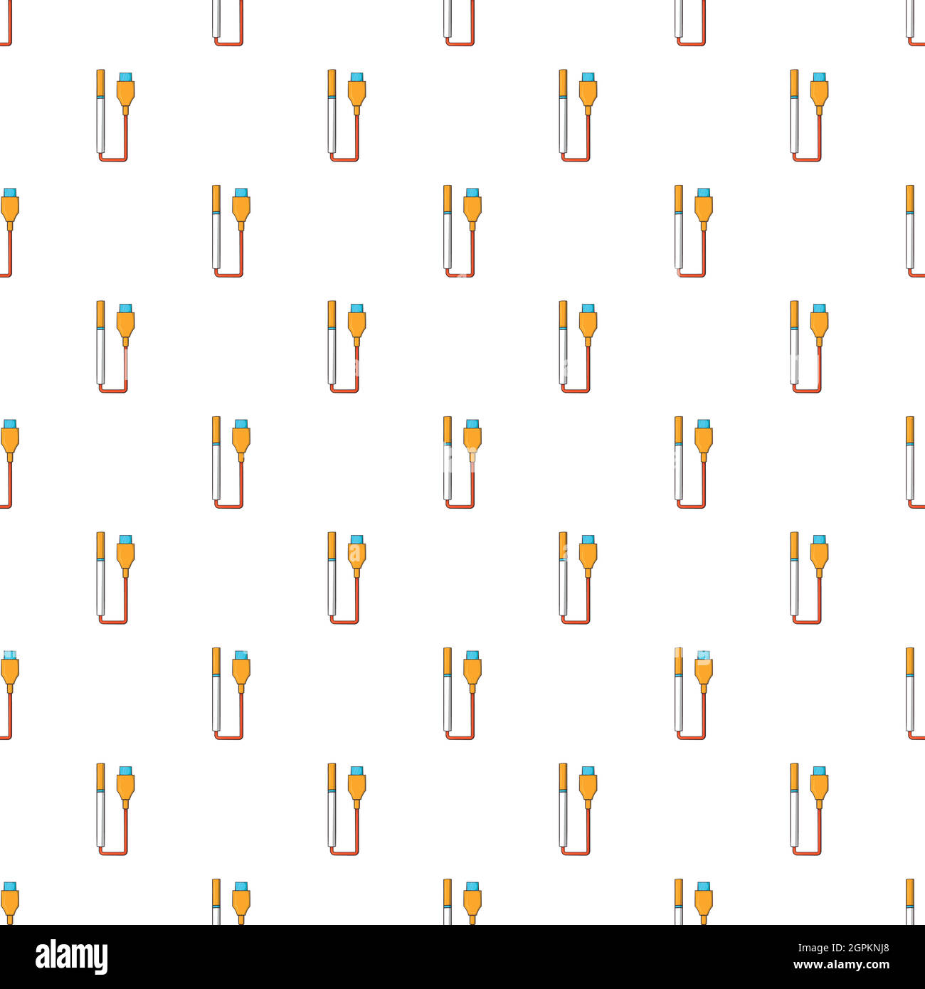 Electronic cigarette pattern, cartoon style Stock Vector