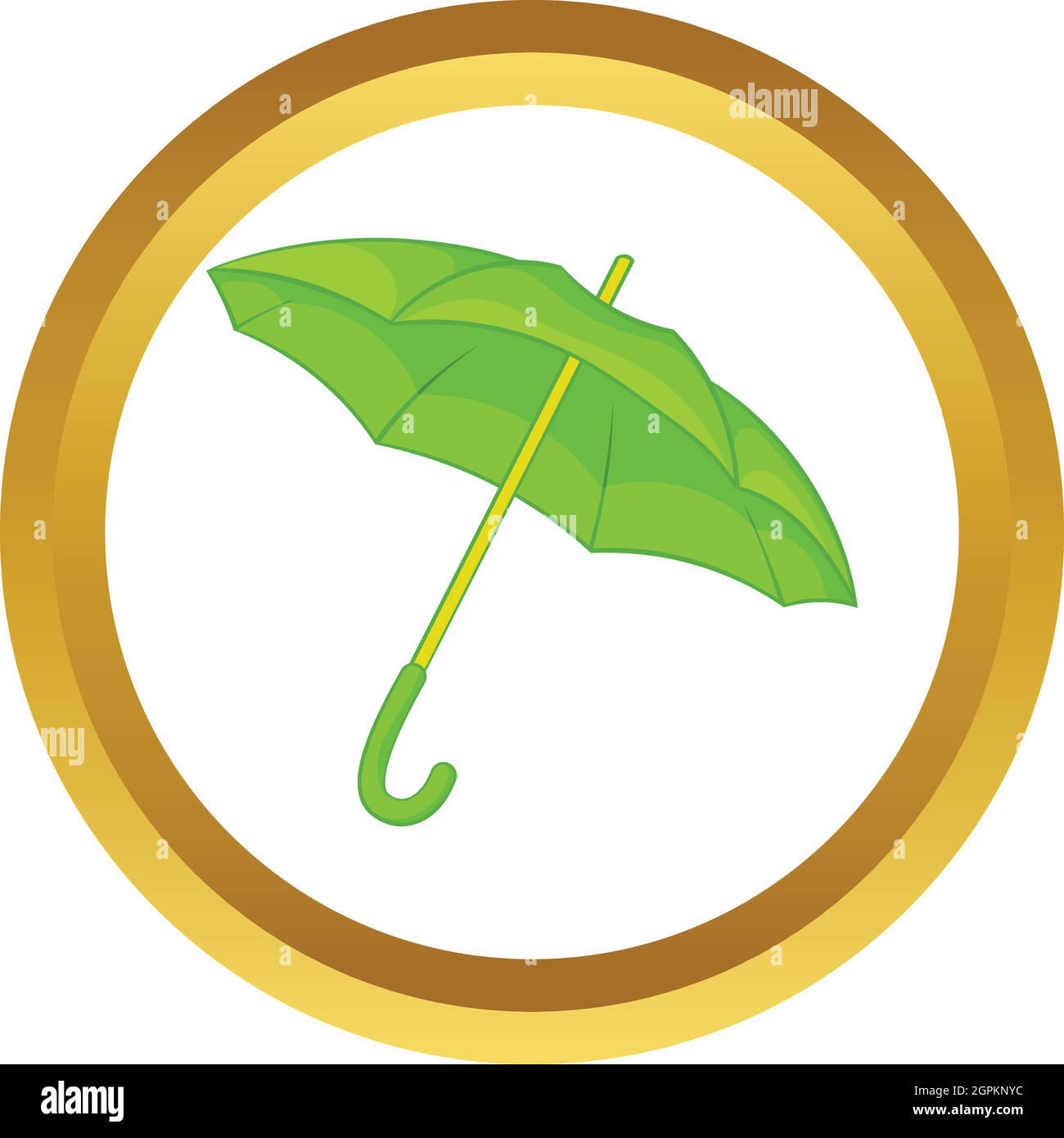 Green umbrella vector icon Stock Vector Image & Art - Alamy