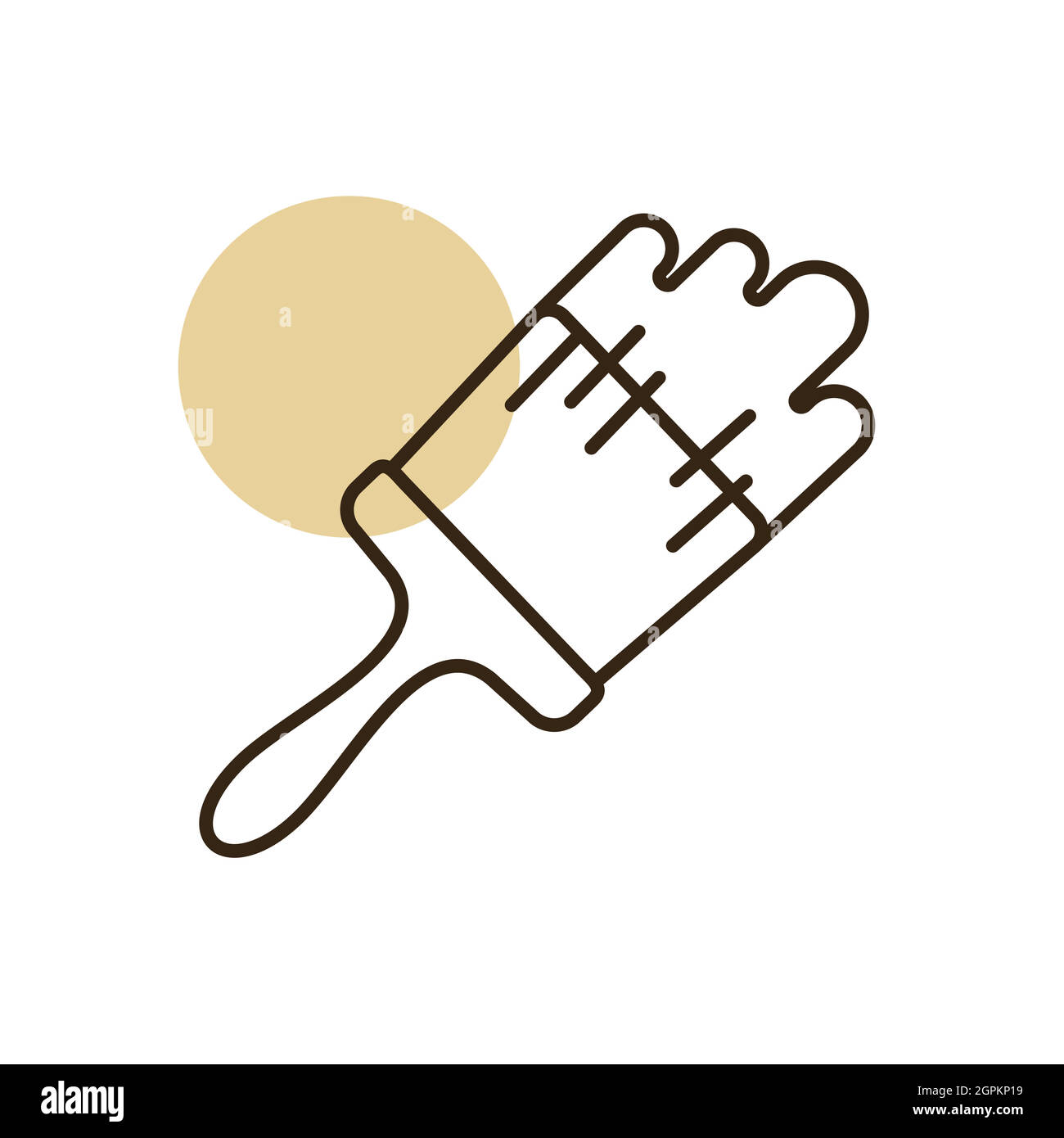 Paint brush vector flat icon. Construction, repair Stock Vector Image ...