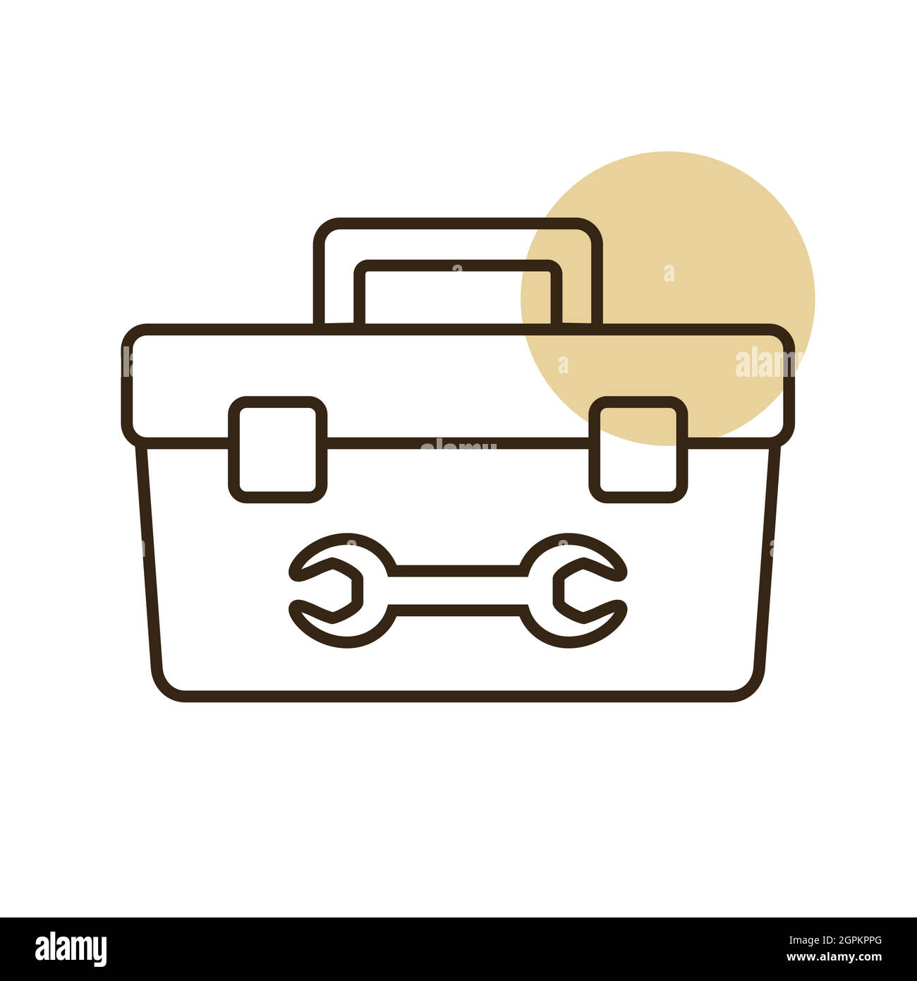 Tolbox vector flat icon. Construction, repair sign Stock Vector