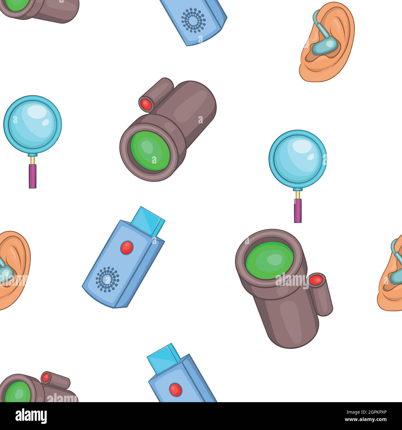 Security pattern, cartoon style Stock Vector