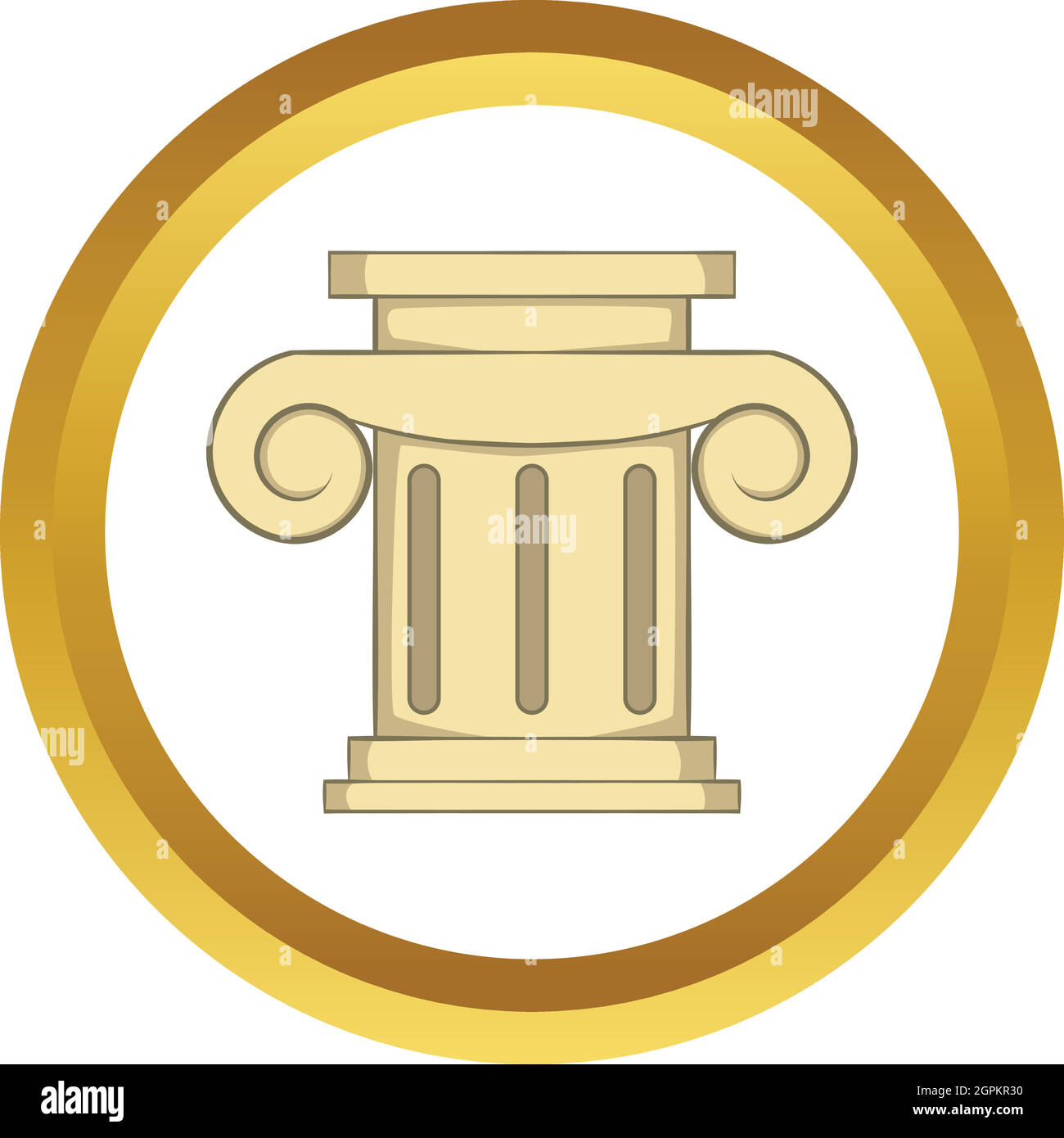 Roman column vector icon Stock Vector
