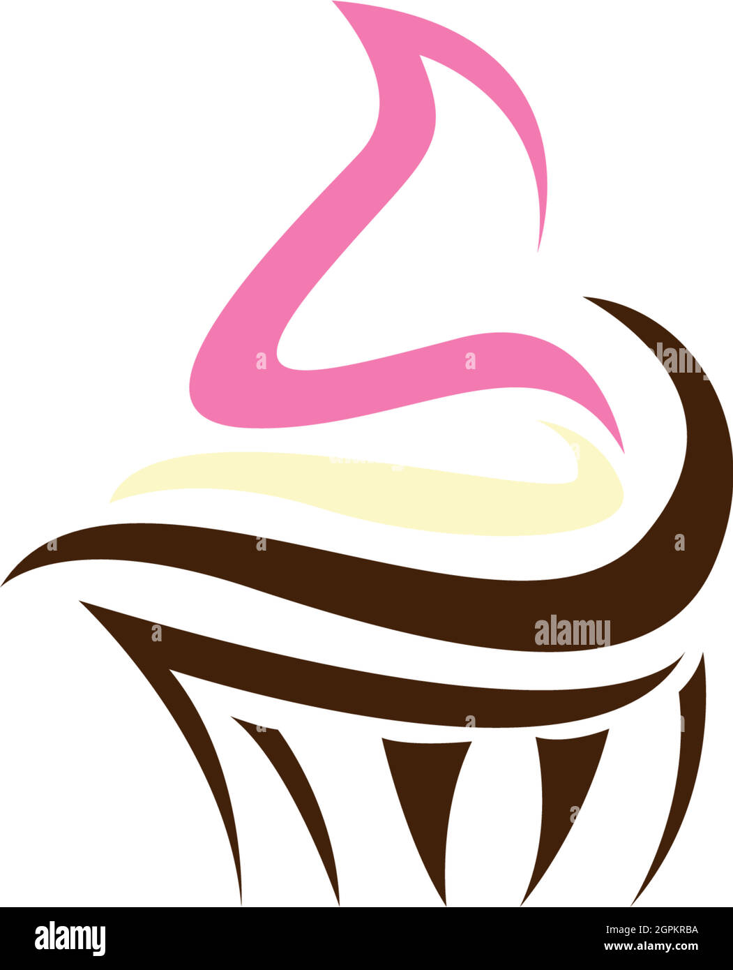 Wedding cake logo, Cake icon design vector illustration Stock Vector