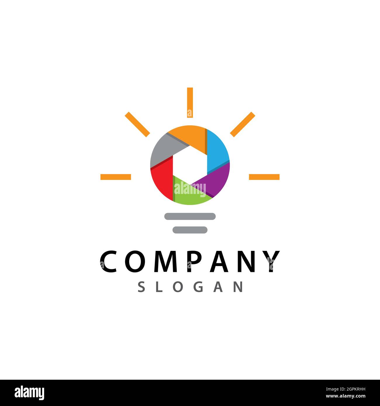 Camera icon vector logo design Stock Photo - Alamy