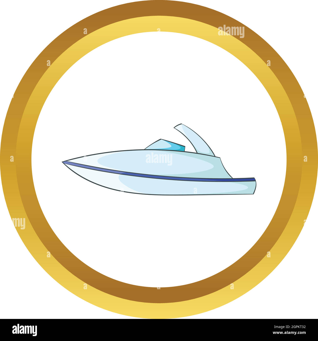 Little powerboat vector icon Stock Vector Image & Art - Alamy