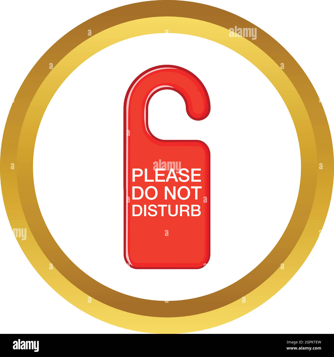 Do not disturb red sign vector icon Stock Vector Image & Art Alamy