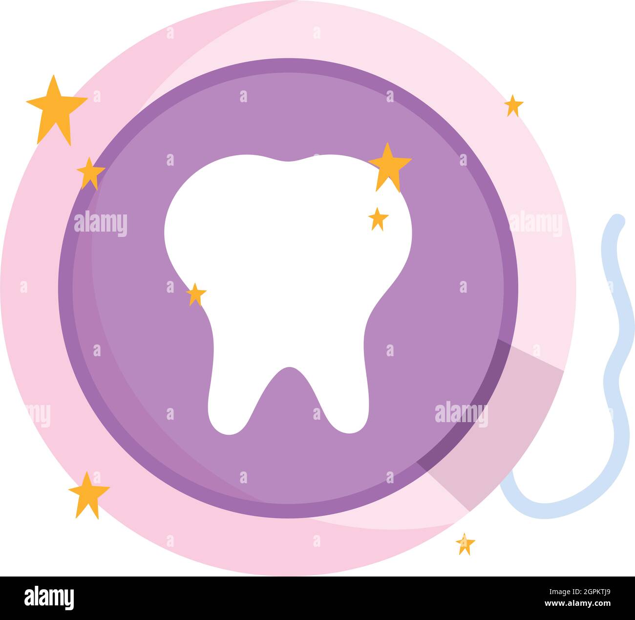 floss dental cartoon Stock Vector Image & Art - Alamy