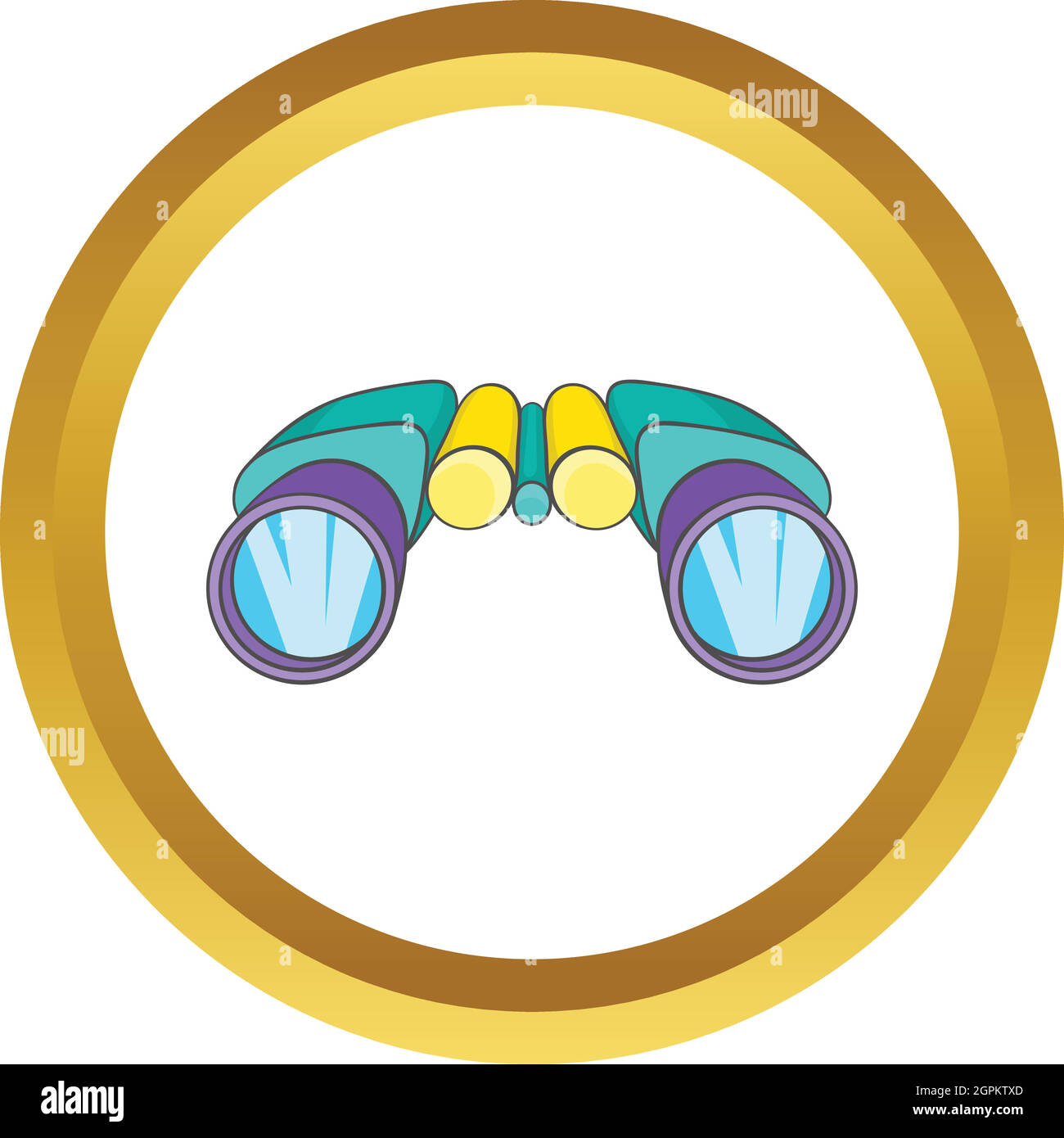 Binocular vector icon Stock Vector Image & Art Alamy
