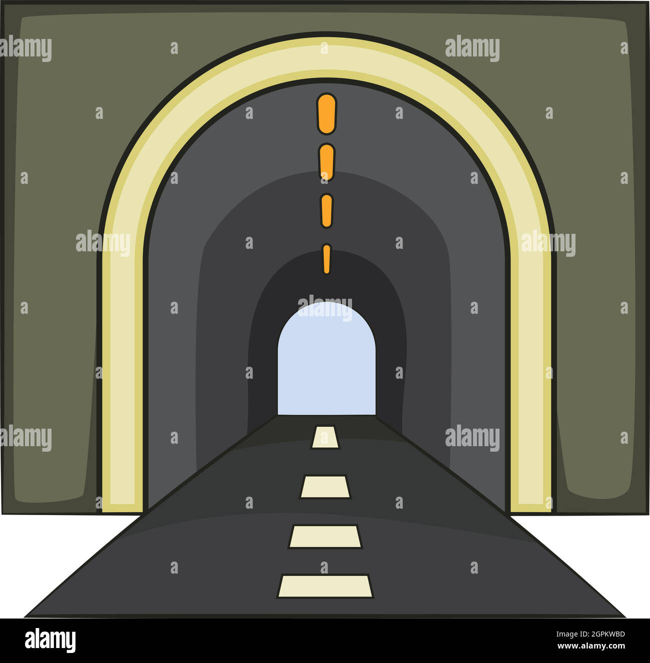 Tunnel icon, cartoon style Stock Vector Image & Art Alamy