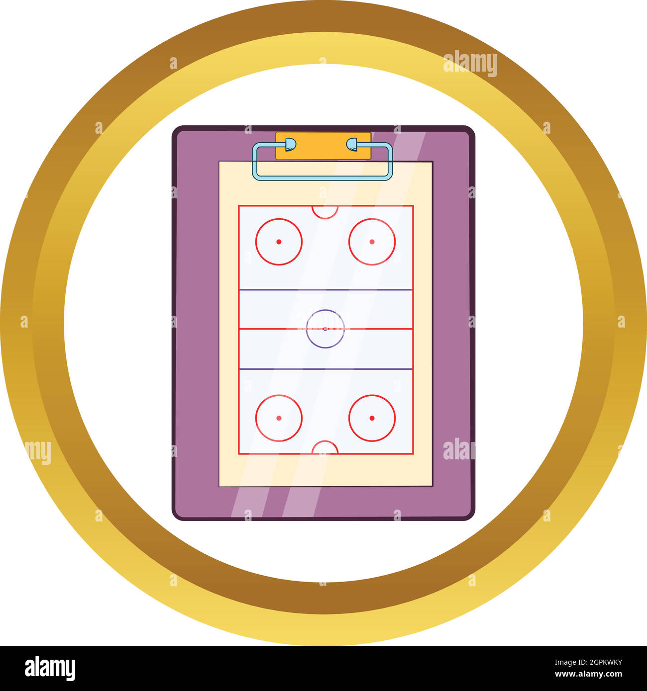 Tablet coach with tactical placement vector icon Stock Vector