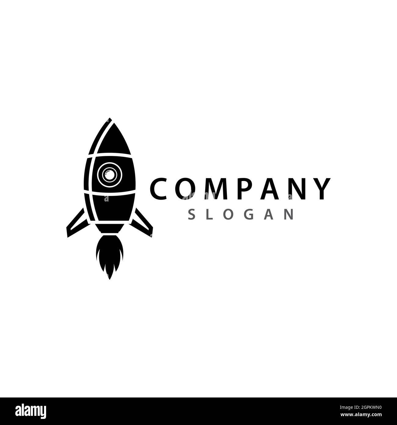 Rocket logo template vector icon design Stock Photo