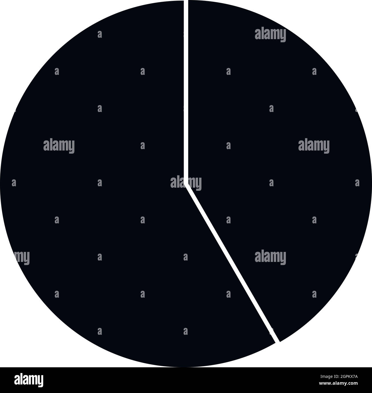 Abstract pie chart for business icon, simple style Stock Vector Image ...