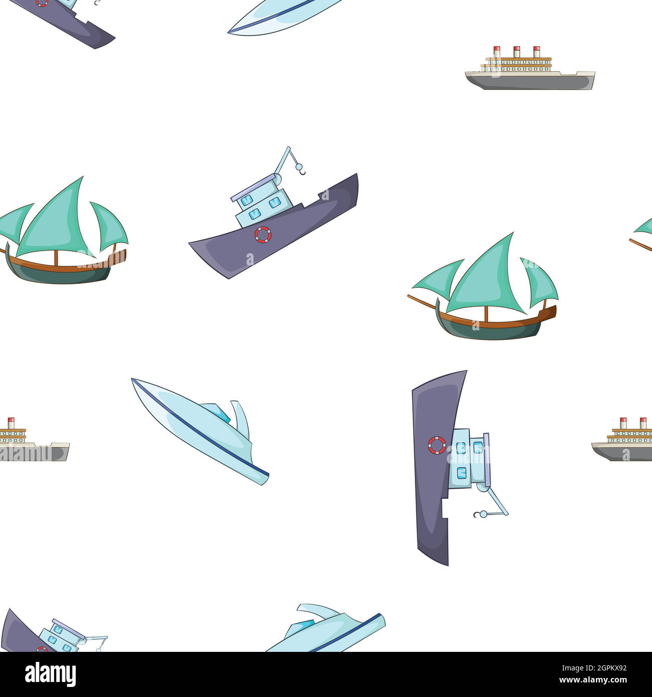 Shipping Company Pattern Yachts and maritime transport pattern Stock Vector Image & Art - Alamy