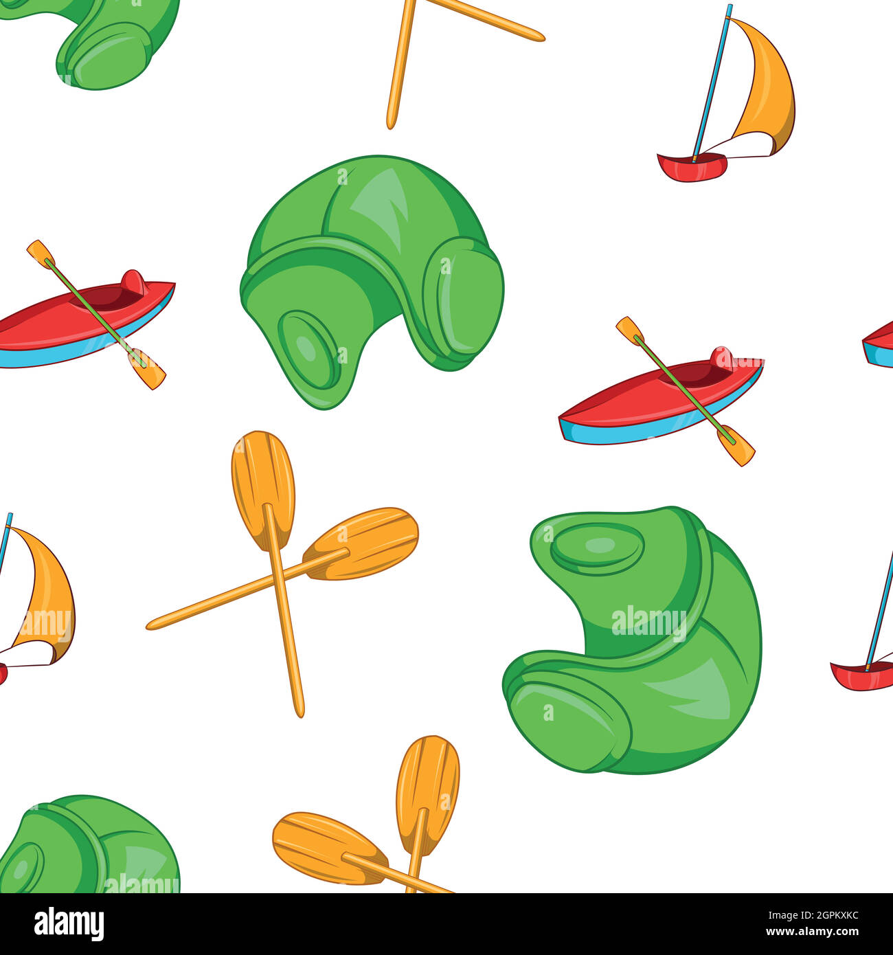 Water stay pattern, cartoon style Stock Vector