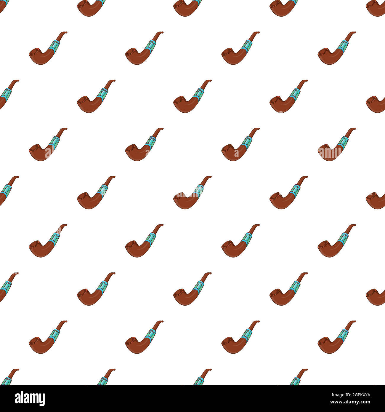 Electronic pipe pattern, cartoon style Stock Vector