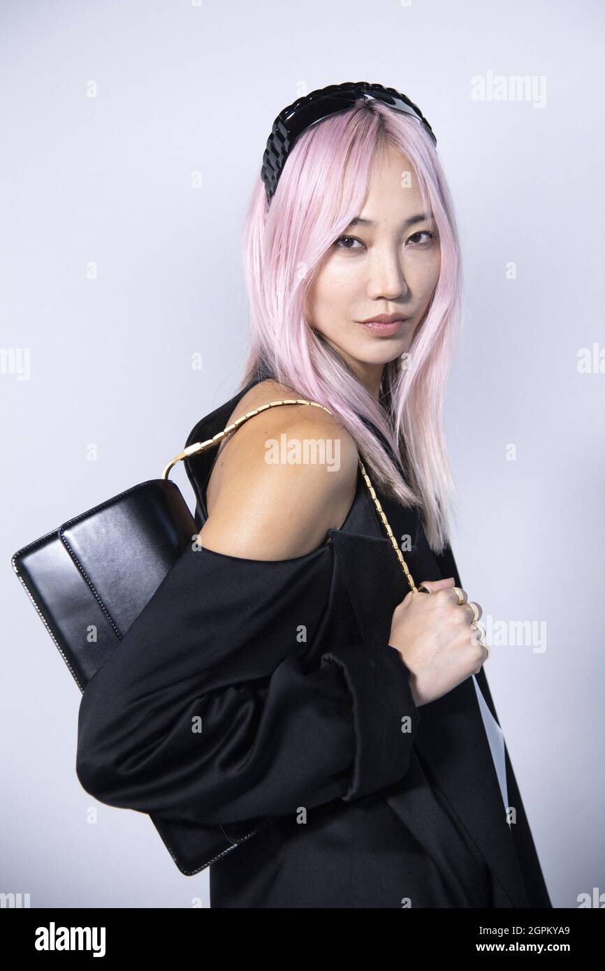 Soo Joo Park attending the Balmain Festival as part of Paris Fashion