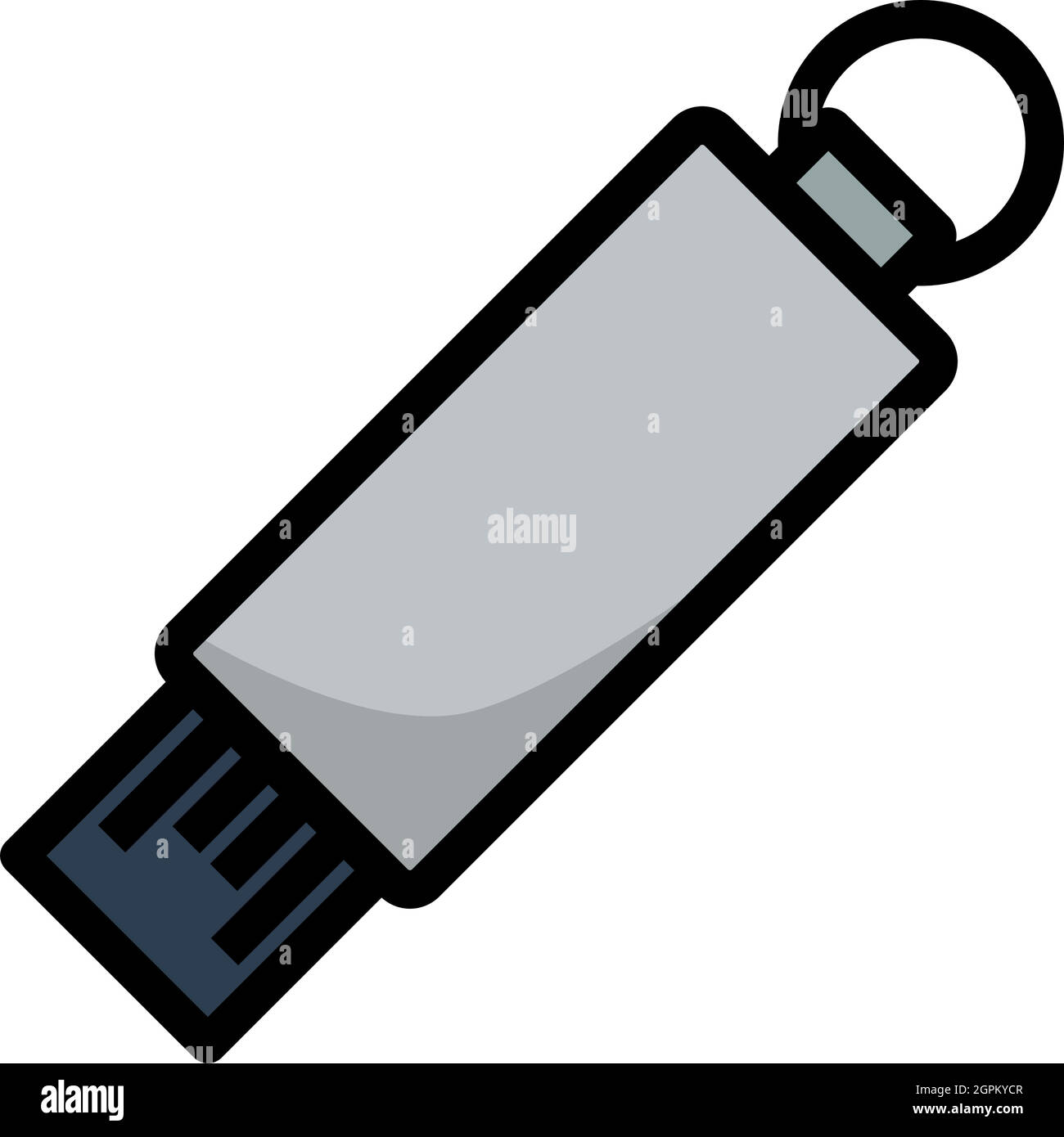 USB Flash Icon Stock Vector