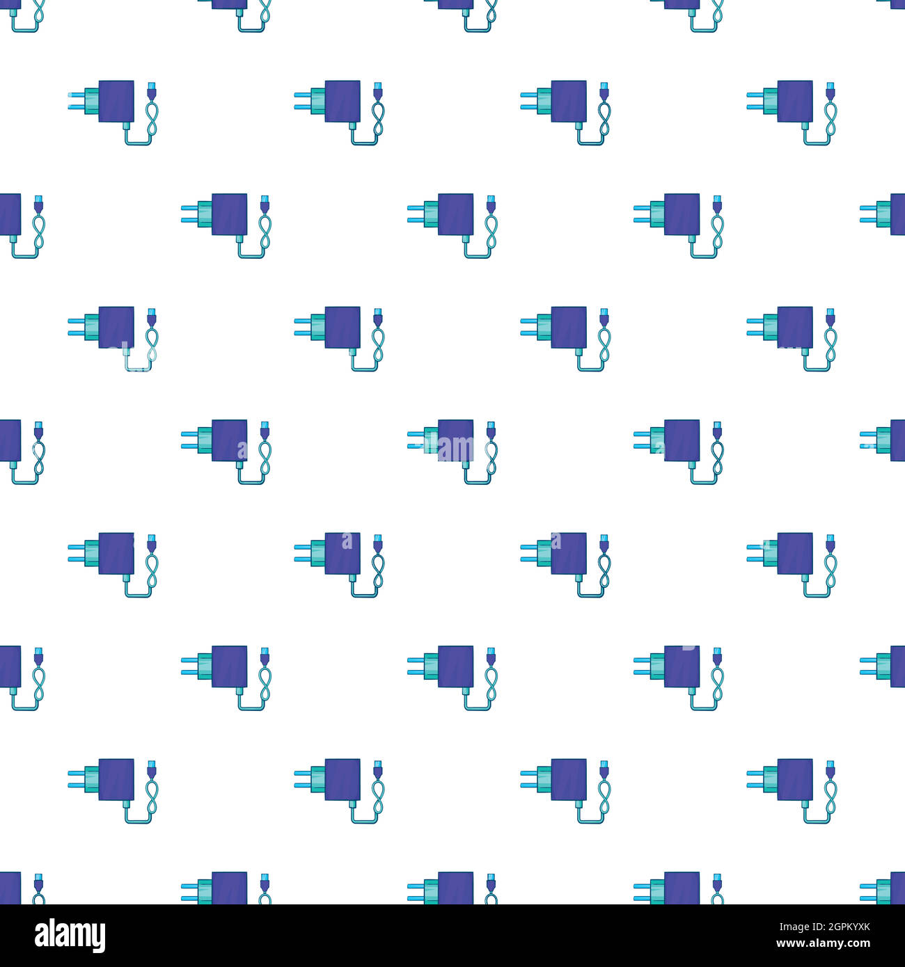 USB cable for electronic cigarette pattern Stock Vector