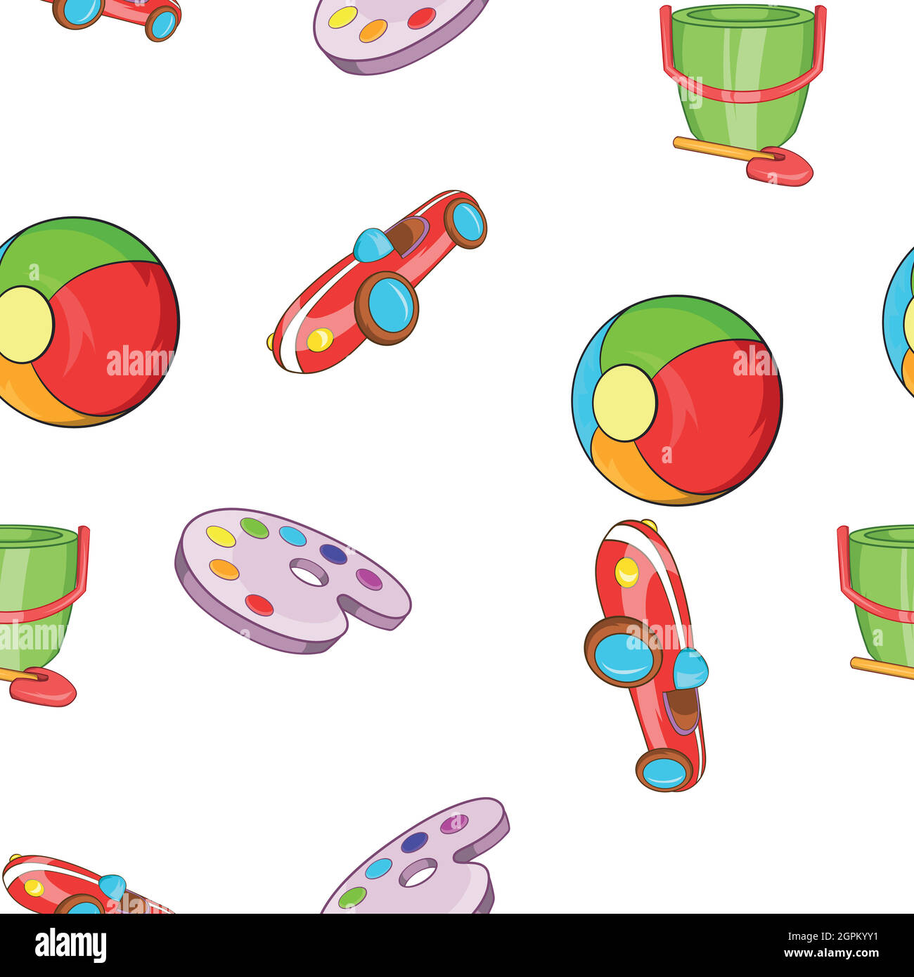 Child play pattern cartoon style Stock Vector Image Art Alamy