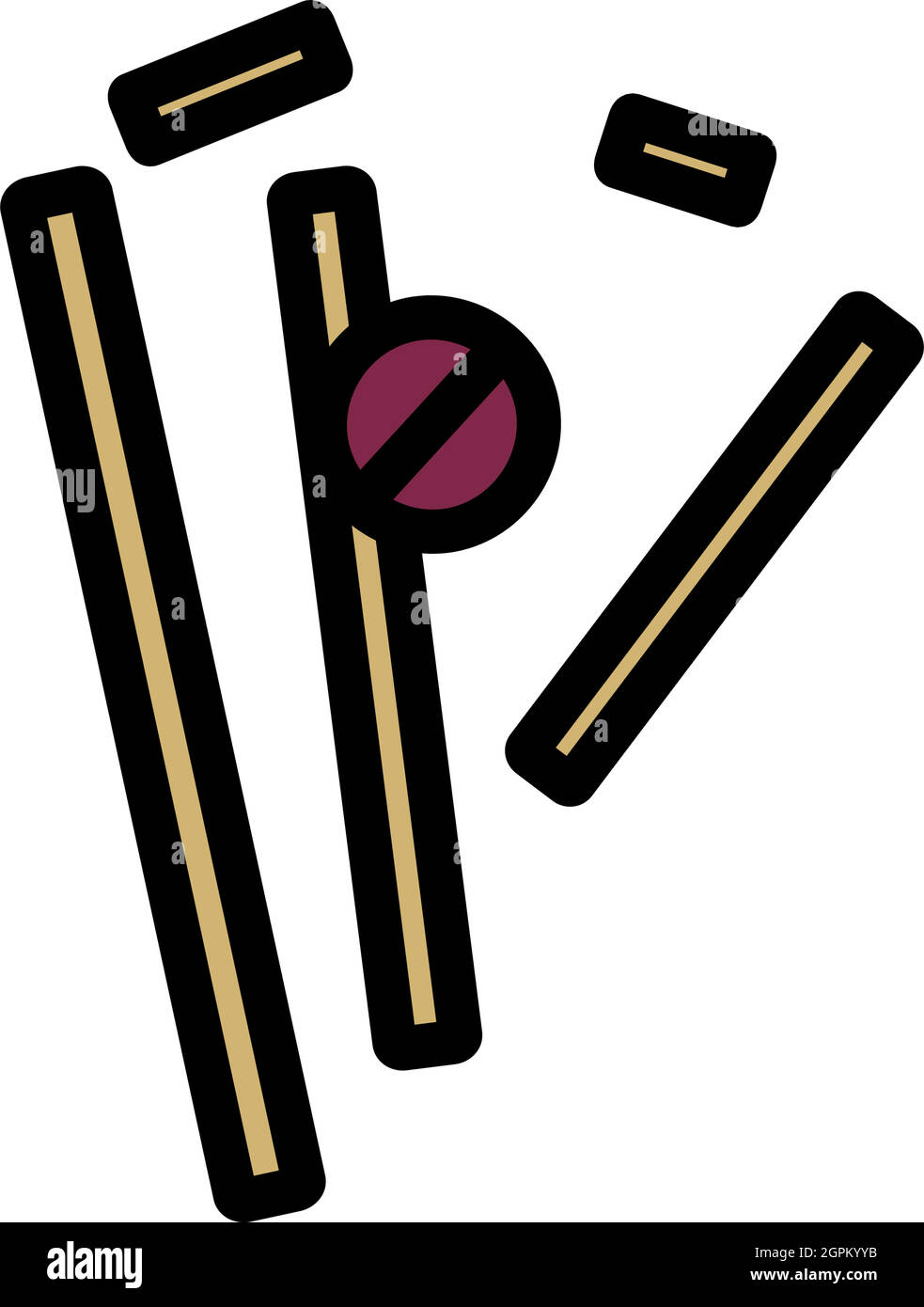 Cricket Wicket Icon Stock Vector Image & Art - Alamy