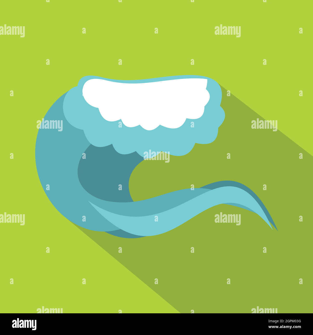 Foamy wave icon, cartoon style Stock Vector Image & Art - Alamy