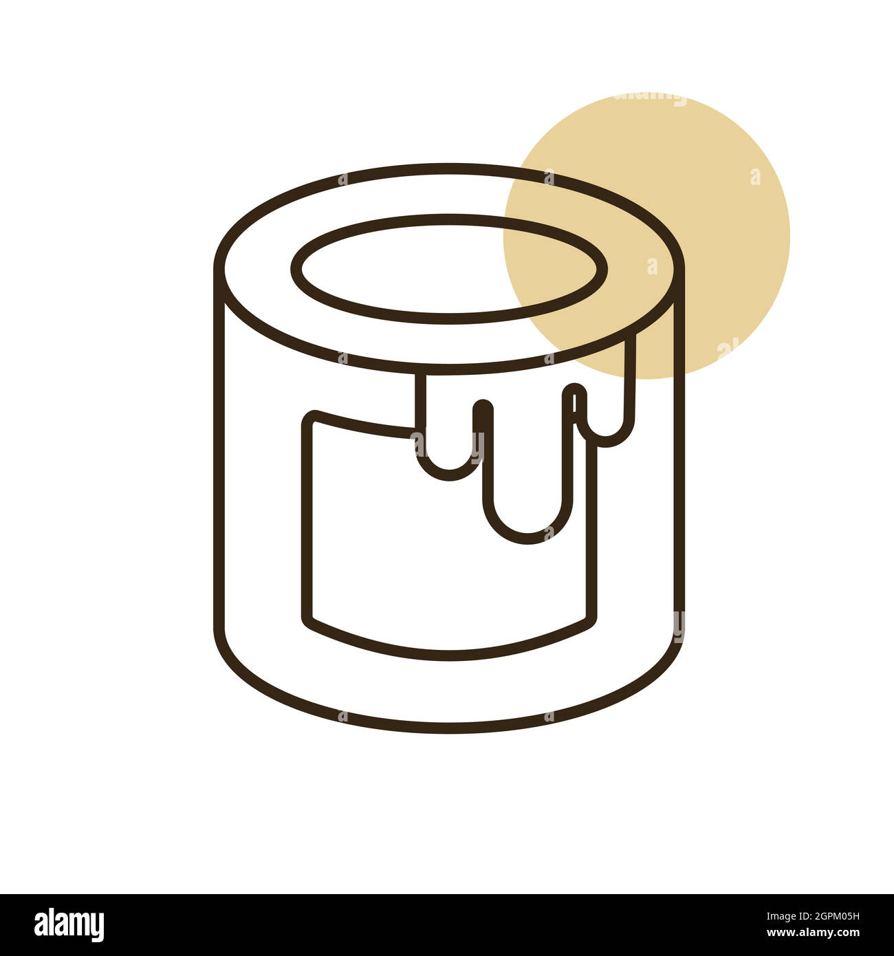 Paint bucket vector flat icon. Construction, repair Stock Vector Image ...