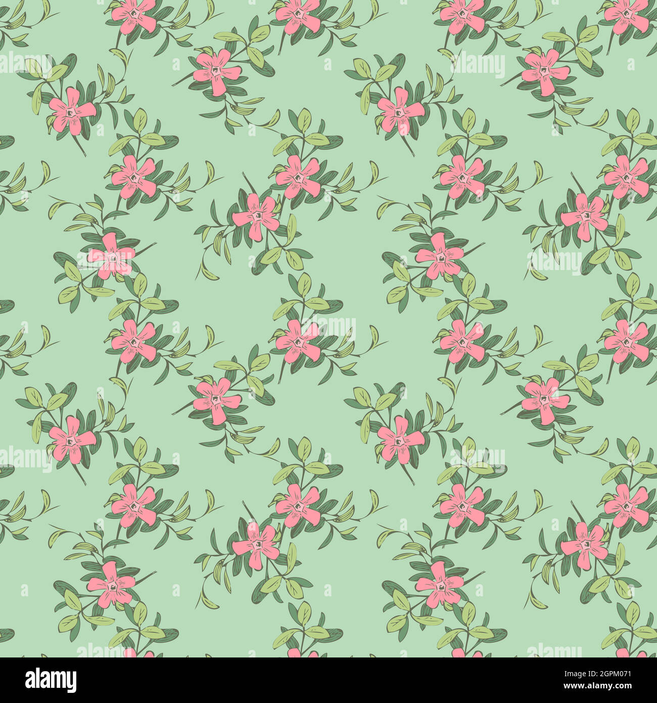 pastel green flower background