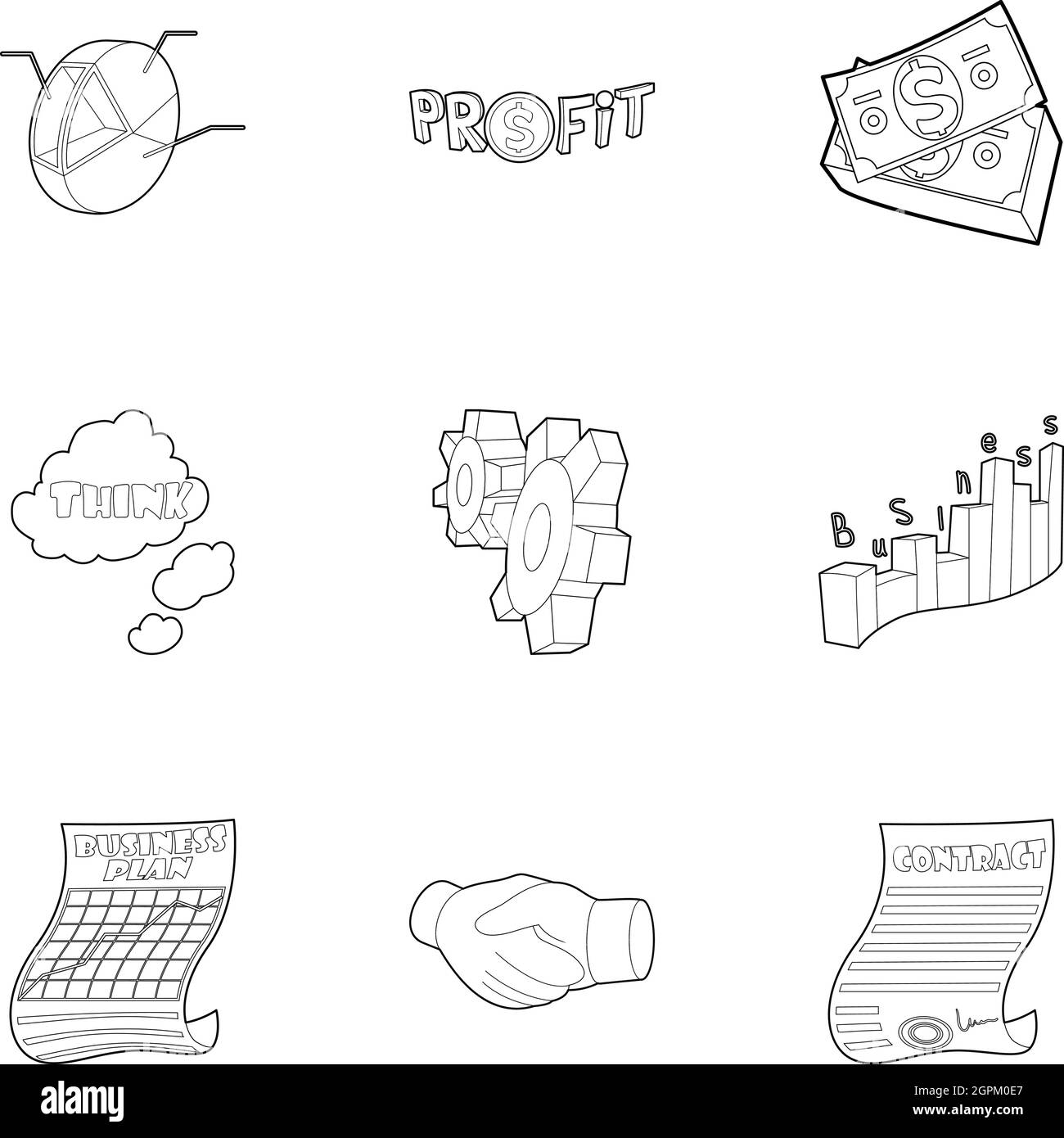 Beginner icons set, outline style Stock Vector Image & Art - Alamy