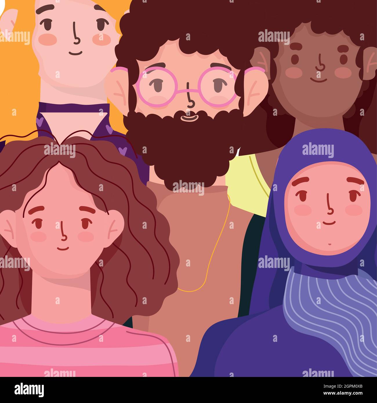 group of diverse people Stock Vector Image & Art - Alamy